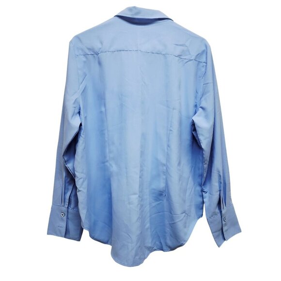 Light Blue Mens Long-Sleeve Button-Up Dress Shirt Size XL - Picture 2 of 9